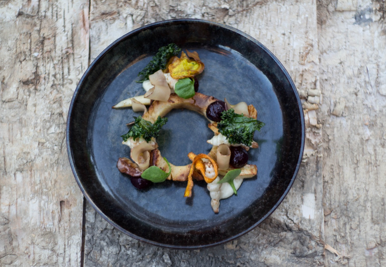 Essen im Hintergrund